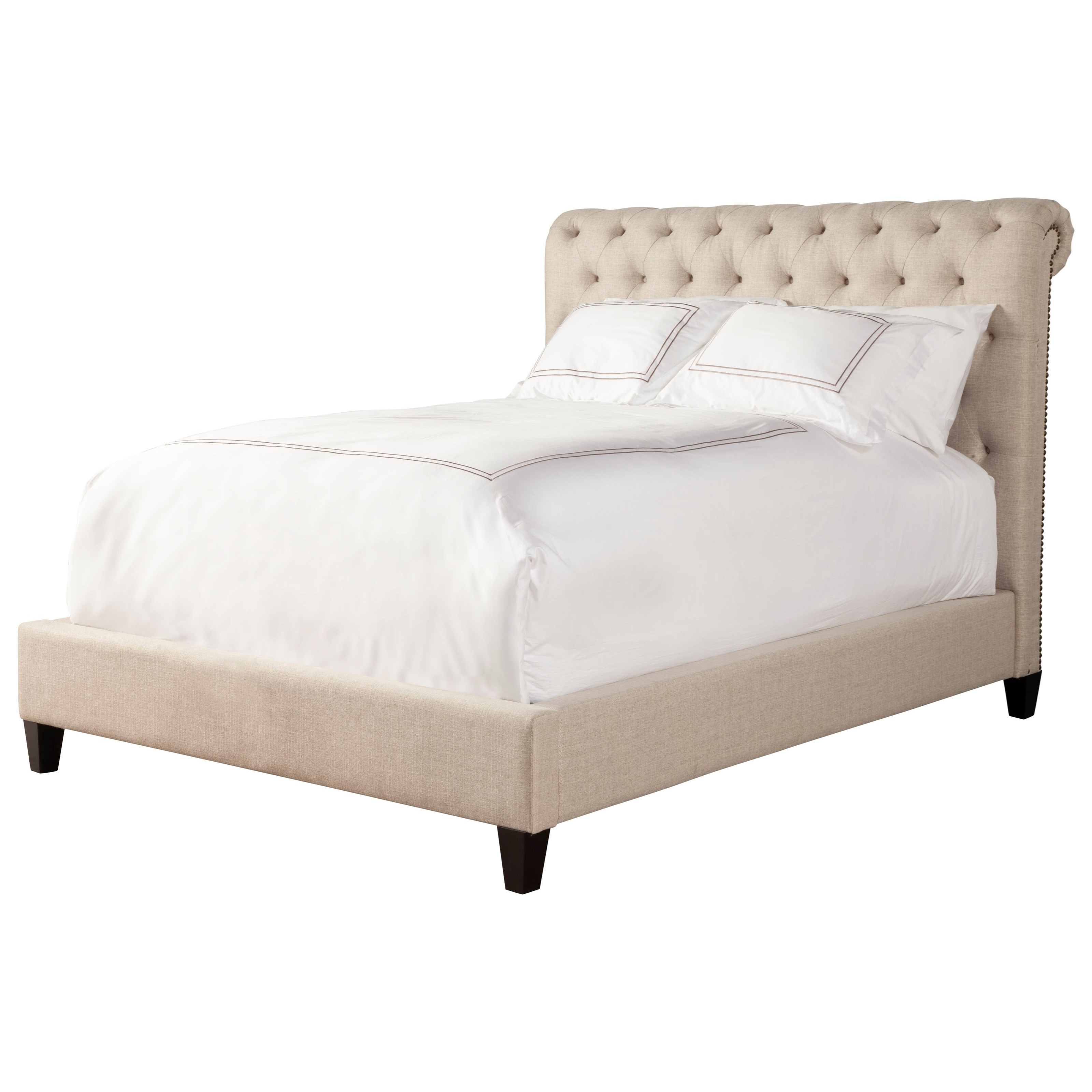 Parker Living Cameron King Upholstered Bed with Button Tufting and